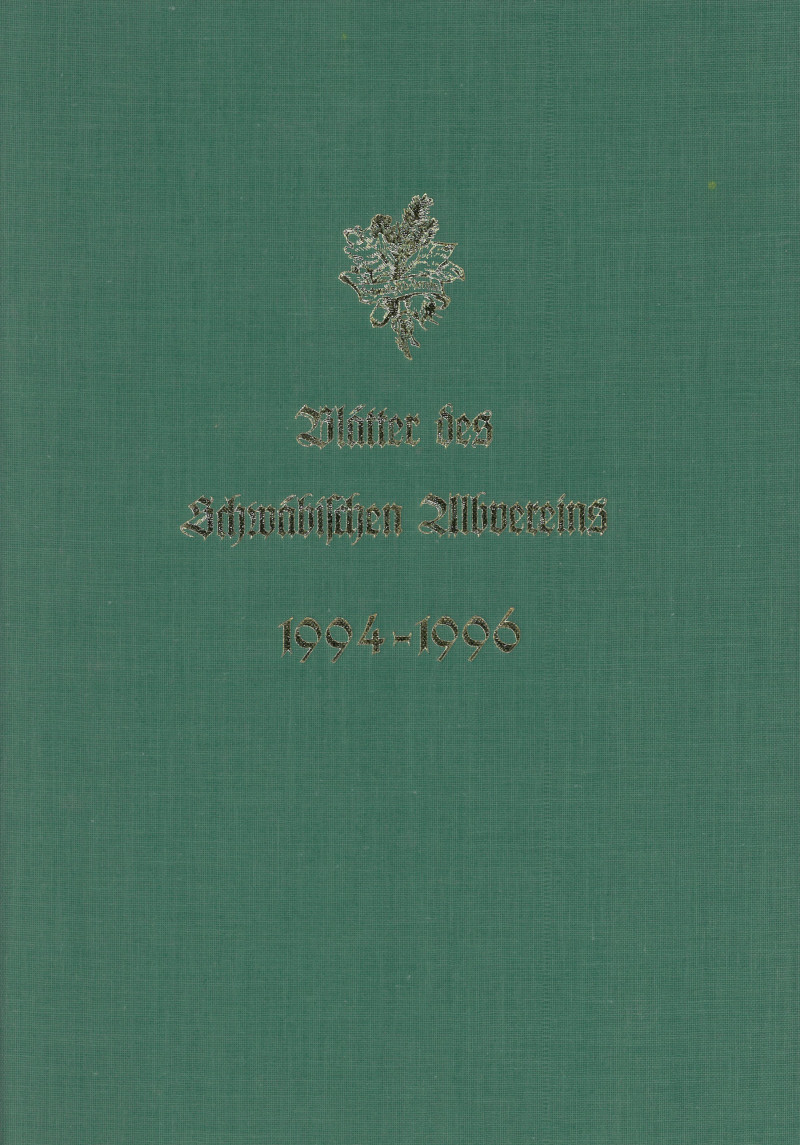 Einbanddecke 1994-1996 für "Blätter des Schwäbischen Albvereins"
