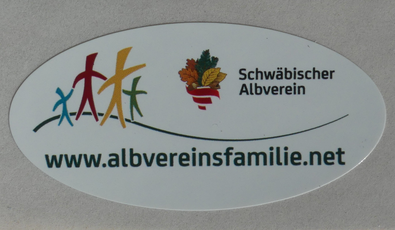 Etiketten oval Familien im Albverein