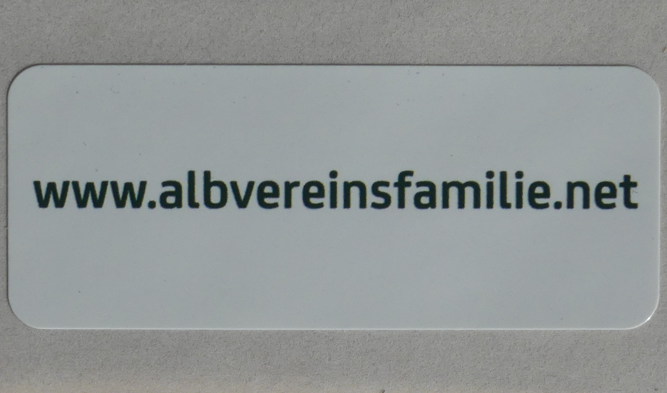Etiketten rechteckig Familien im Albverein