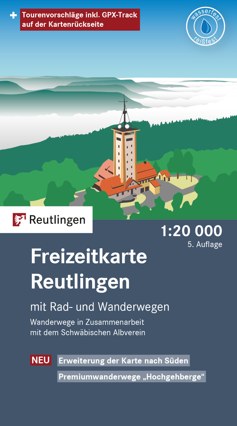 Freizeitkarte Reutlingen