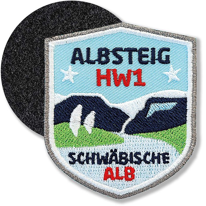 Albsteig HW1 Schwäbische Alb-Nordrand-Weg (Wappen, Klettpatch)