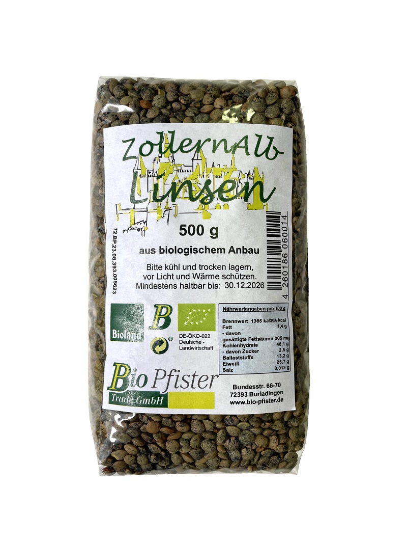 ZollernAlb-Linsen 500 g