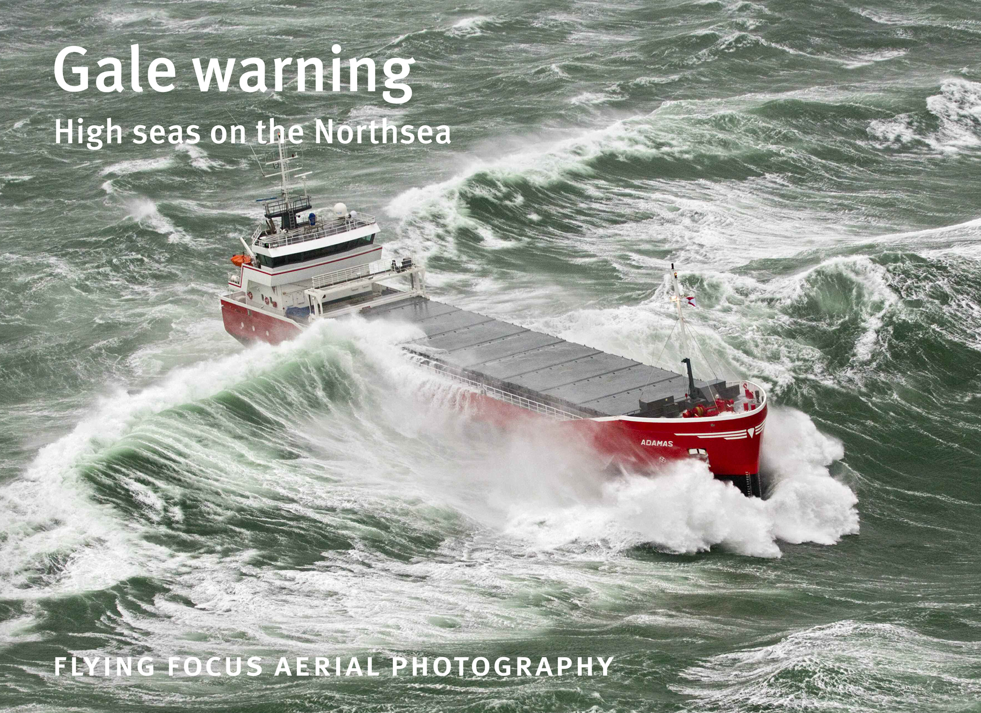 Gale warning: high seas on the Northsea  - Cover