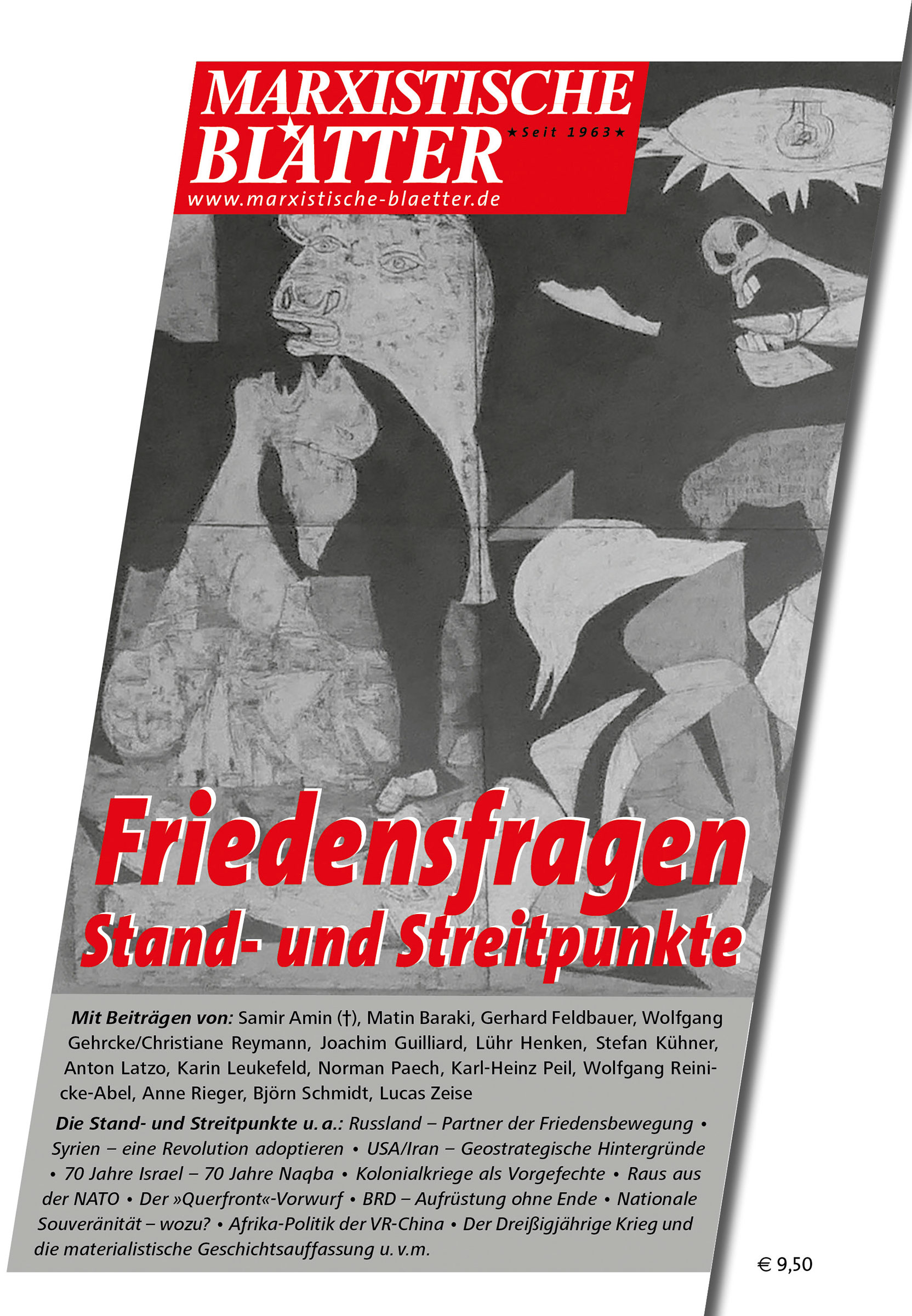 Friedensfragen - Stand-und Streitpunkte - Cover
