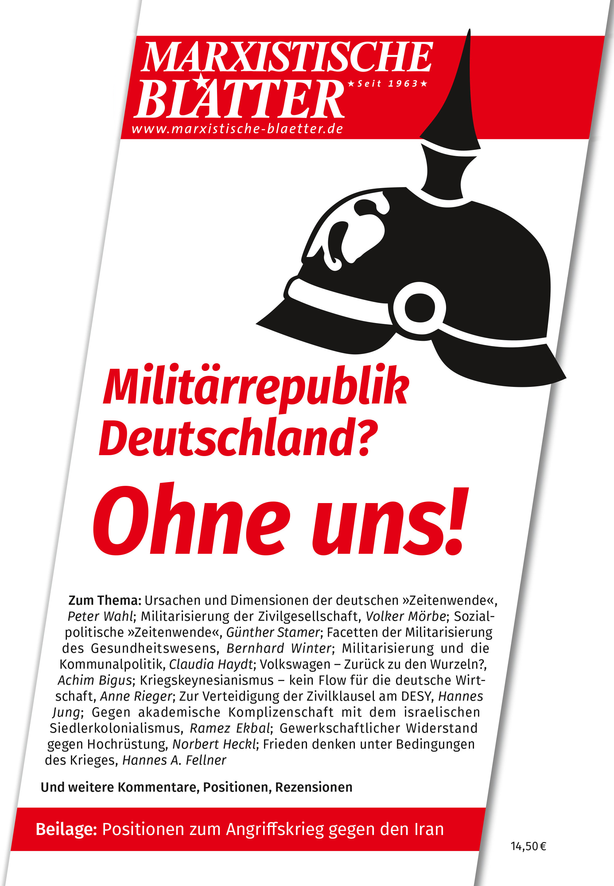 Militärrepublik Deutschland? Ohne uns!