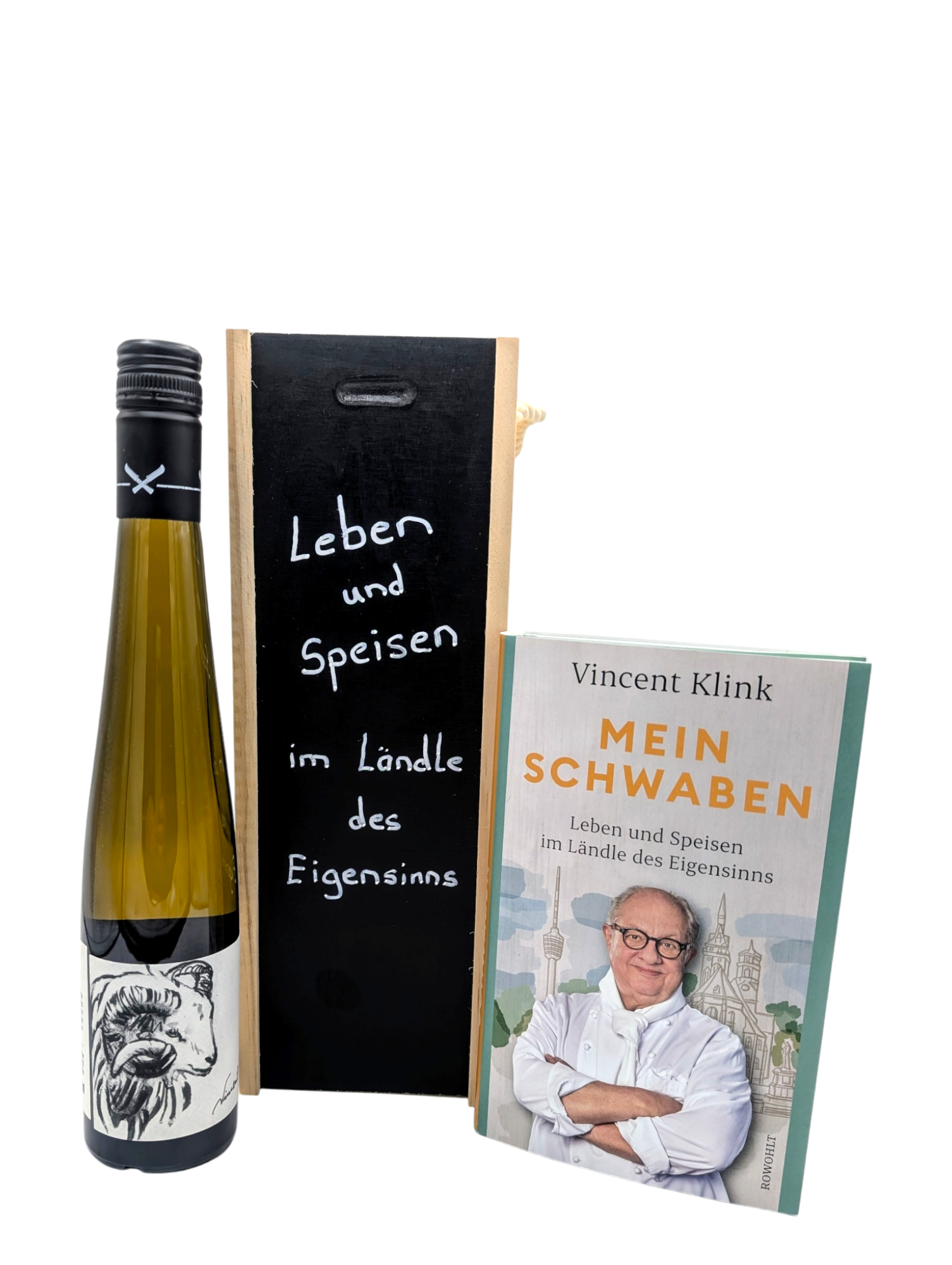 Geschenkbox Mein Schwaben mit 0,375l Weißwein